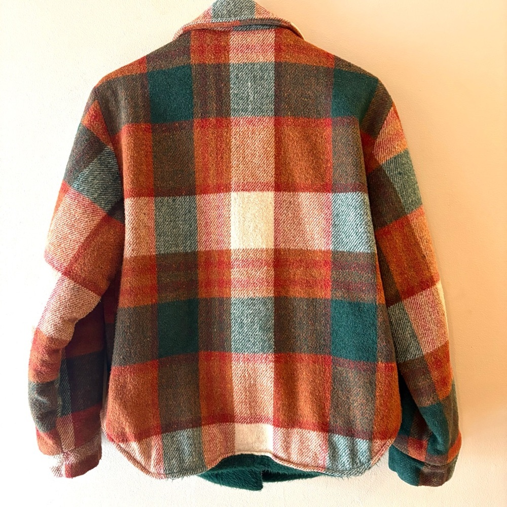 Vintage Rare Montgomery Ward wool Men's Plaid Jacket size M but fits smaller - Picture 2 of 15